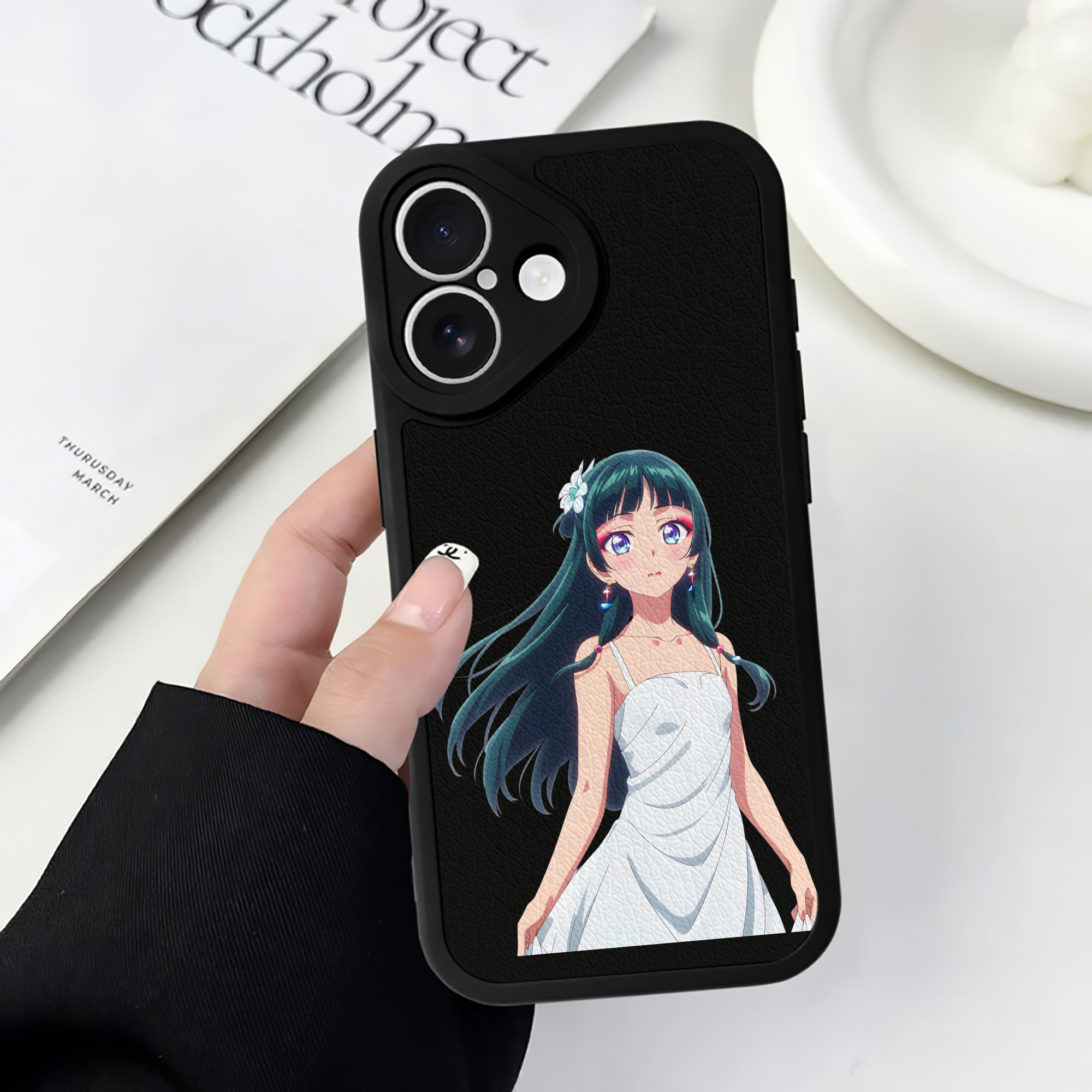 薬屋のひとりごと The Apothecary Diaries 【iPhone 16シリーズ対応】シリコンスマホケース（レザー調） 材質：シリコン